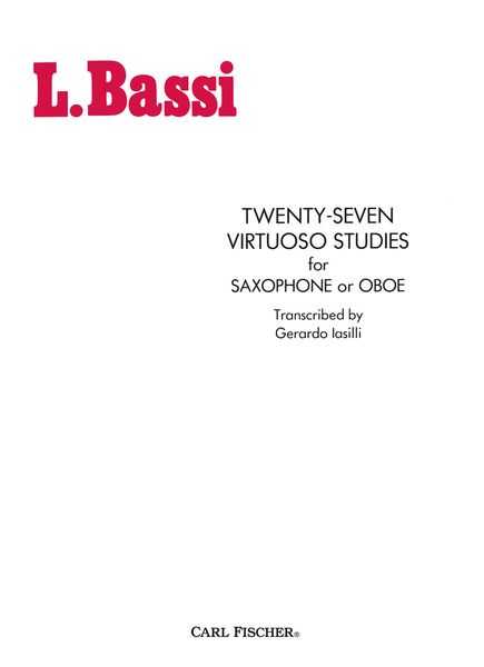 Virtuoso Studies (27) / transcribed For Sax Or Oboe by Gerardo Iagilli.