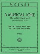 Divertimento In F Major, K. 522 (A Musical Joke) : For 2 Violins, Viola, Cello (Or Bass) & 2 Horns.